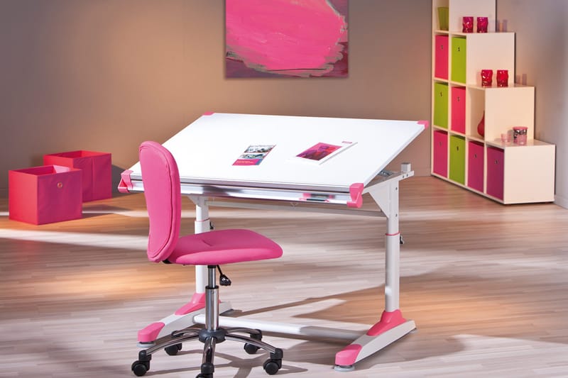 LaKivi Kirjoituspöytä Deborah - Valkoinen - Huonekalut - Pöytä & ruokailuryhmä - Työpöytä - Piirustuspöytä