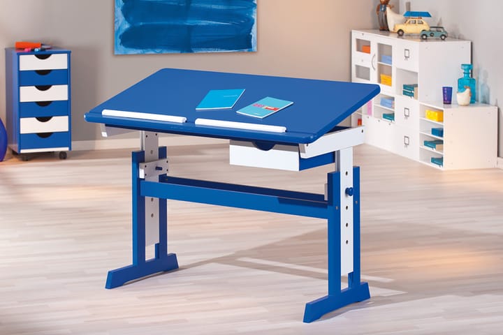 LaKivi Kirjoituspöytä Lilium - Sininen/Valkoinen - Piirustuspöytä