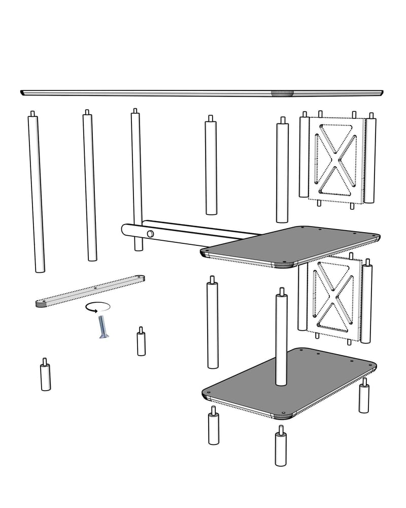 Rorina Kirjoituspöytä 125 cm - Tammi - Huonekalut - Pöytä & ruokailuryhmä - Ty öpöytä - Tietokonepöytä