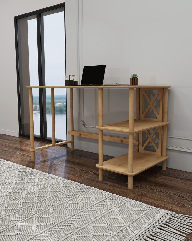 Rorina Kirjoituspöytä 125 cm - Tammi - Huonekalut - Pöytä & ruokailuryhmä - Työpöytä - Tietokonepöytä