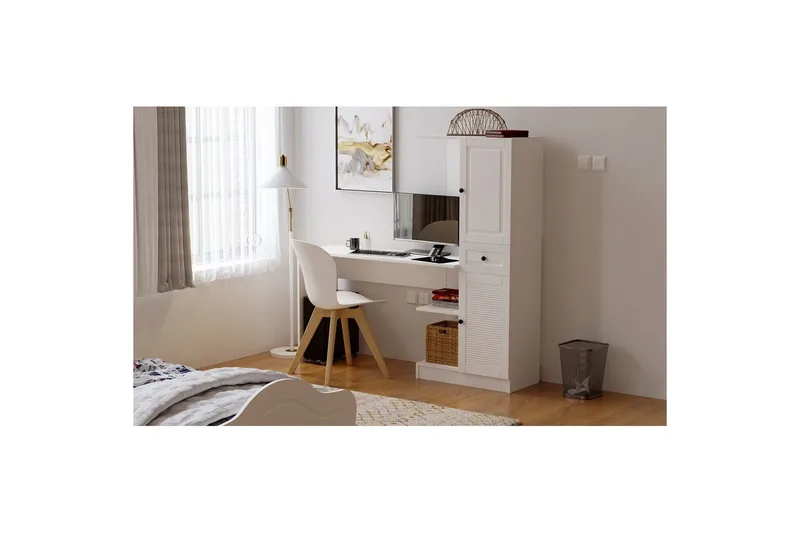 Salor Kirjoituspöytä 40x120 cm - Valkoinen - Huonekalut - Pöytä & ruokailuryhmä - Työpöytä
 - Tietokonepöytä