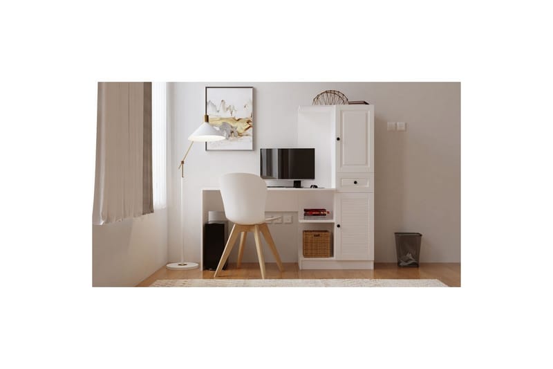 Salor Kirjoituspöytä 40x120 cm - Valkoinen - Huonekalut - Pöytä & ruokailuryhmä - Työpöytä
 - Tietokonepöytä