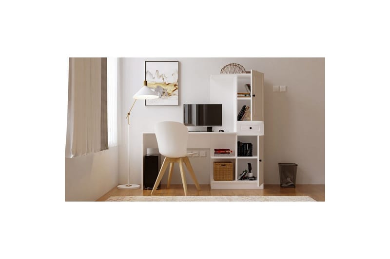 Salor Kirjoituspöytä 40x120 cm - Valkoinen - Huonekalut - Pöytä & ruokailuryhmä - Työpöytä
 - Tietokonepöytä