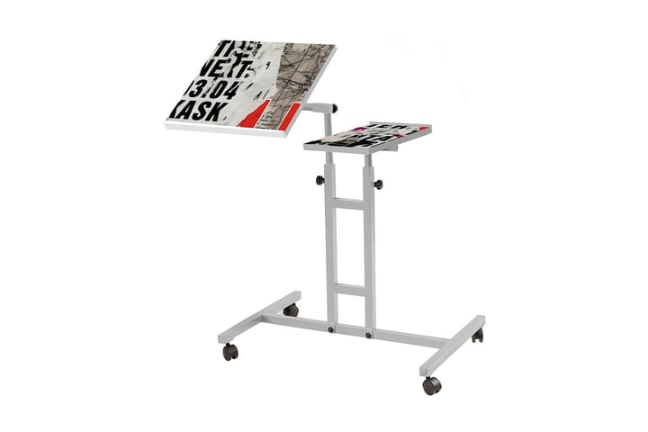 Seisomapöytä Tyanne 67 cm - Valkoinen - Tietokonepöytä
 - Sähköpöytä & säädettävä työpöytä - Kirjoituspöytä
