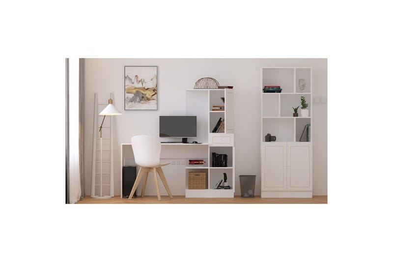 Seyrel Kirjoituspöytä 40x120 cm - Matta Valkoinen - Huonekalut - Pöytä & ruokailuryhmä - Työpöytä
 - Tietokonepöytä