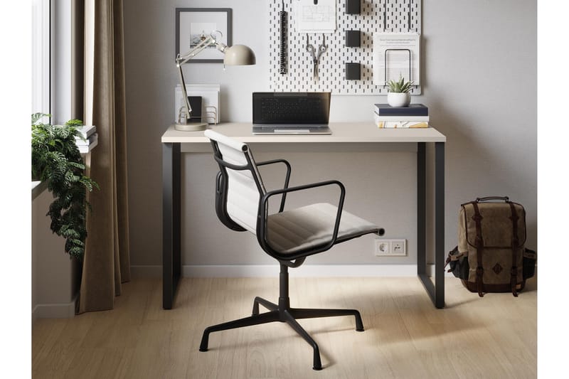 Sigmana Kirjoituspöytä 125x55 cm - Vaalean Harmaa - Huonekalut - Pöytä & ruokailuryhmä - Työpöytä - Tietokonepöytä