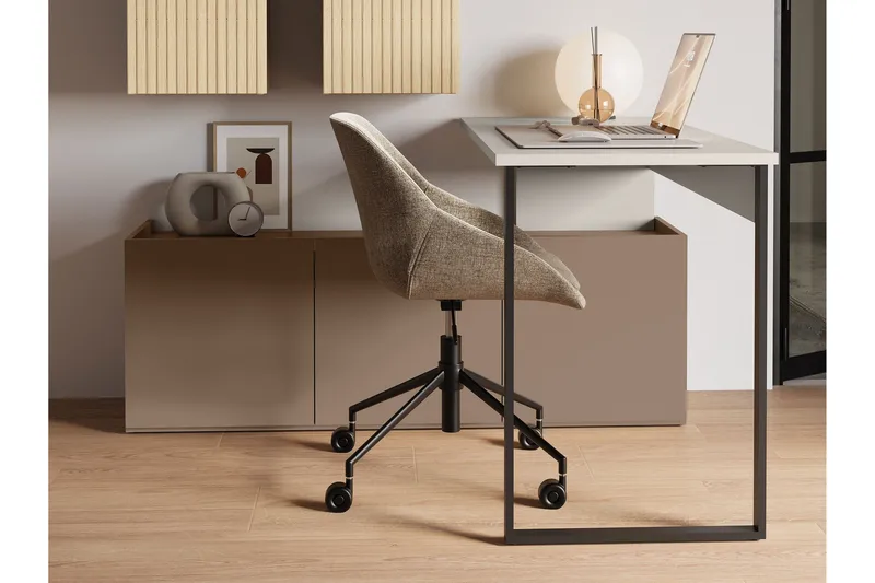 Sigmana Kirjoituspöytä 260x55 cm - Vaalean Harmaa/Ruskea - Huonekalut - Pöytä & ruokailuryhmä - Työpöytä - Tietokonepöytä