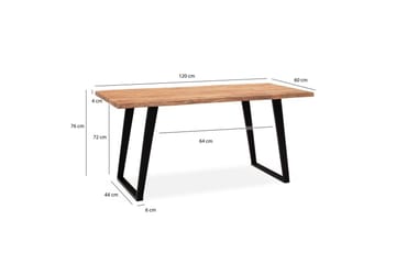 Skrivbord & datorbord Wohnling 120x60 cm 100 - Huonekalut - Pöytä & ruokailuryhmä - Työpöytä - Tietokonepöytä