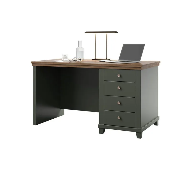 Skrivbord Skrivbord Evora med 4 Lådor Grön - Huonekalut - Pöytä & ruokailuryhmä - Työpöytä - Tietokonepöytä
