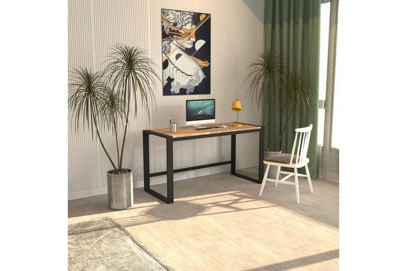 Sorix Kirjoituspöytä 55x122 cm, Luonnollinen/Musta