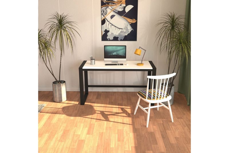 Sorix Kirjoituspöytä 55x122 cm - Valkoinen/Musta - Huonekalut - Pöytä & ruokailuryhmä - Työpöytä
 - Tietokonepöytä