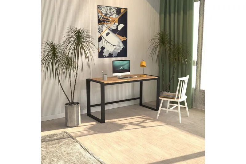 Sorix Kirjoituspöytä 55x152 cm - Musta/Luonnollinen - Huonekalut - Pöytä & ruokailuryhmä - Työpöytä
 - Tietokonepöytä