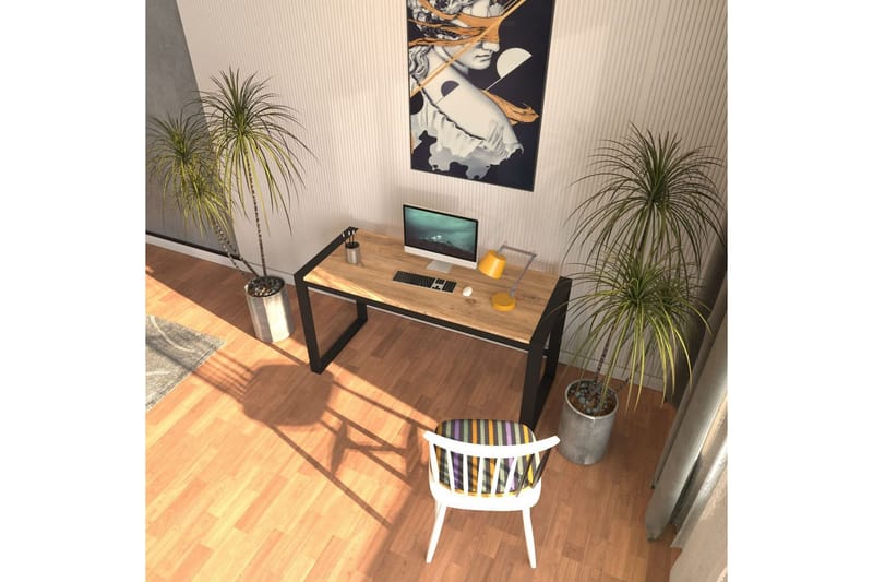 Sorix Kirjoituspöytä 55x152 cm - Musta/Luonnollinen - Huonekalut - Pöytä & ruokailuryhmä - Työpöytä
 - Tietokonepöytä