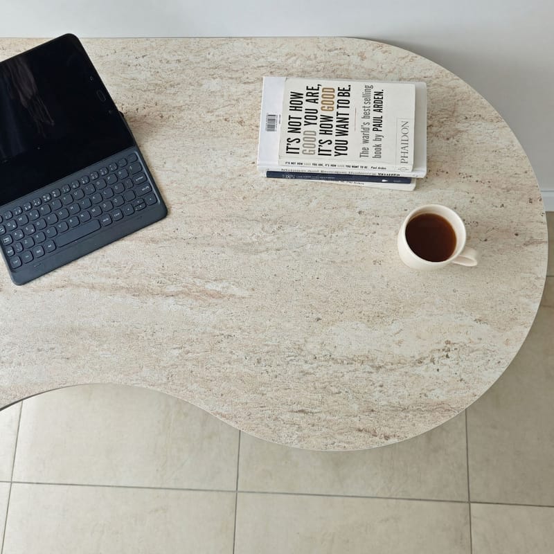 Soryn työpöytä 120x75x60 cm - Travertine Walnut - Huonekalut - Pöytä & ruokailuryhmä - Työpöytä - Tietokonepöytä