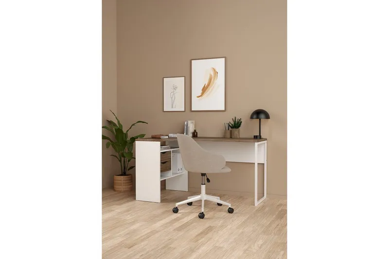 Taketo Kirjoituspöytä 81x145,1 cm - Valkoinen - Huonekalut - Pöytä & ruokailuryhmä - Työpöytä
 - Kirjoituspöytä