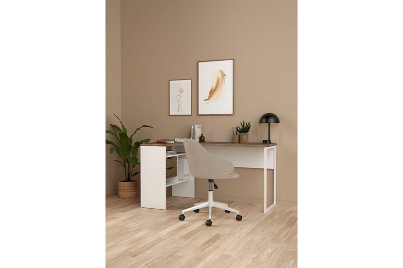 Taketo Kirjoituspöytä 81x145,1 cm - Valkoinen - Huonekalut - Pöytä & ruokailuryhmä - Työpöytä - Kirjoituspöytä