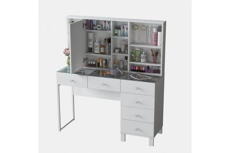 Talros Kampauspöytä 120 cm - Valkoinen - Huonekalut - Pöytä & ruokailuryhmä - Työpöytä - Tietokonepöytä