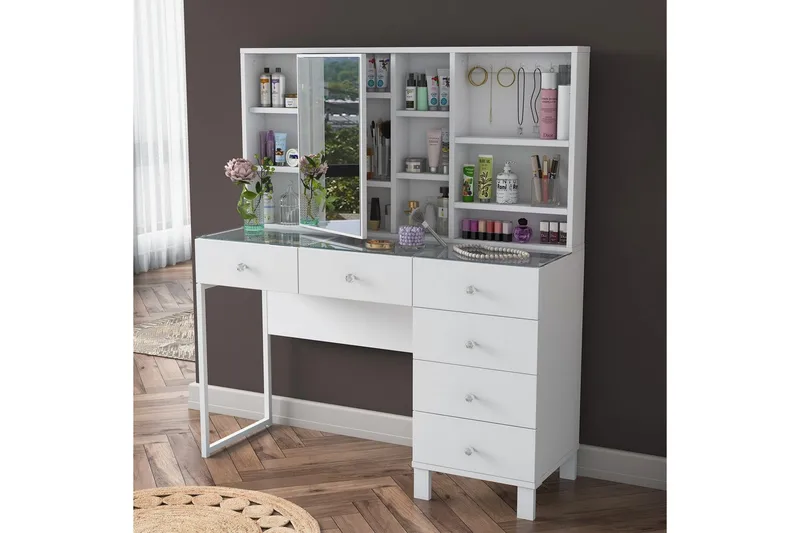 Talros Kampauspöytä 120 cm - Valkoinen - Huonekalut - Pöytä & ruokailuryhmä - Työpöytä - Tietokonepöytä