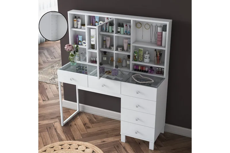 Talros Kampauspöytä 120 cm - Valkoinen - Huonekalut - Pöytä & ruokailuryhmä - Työpöytä - Tietokonepöytä