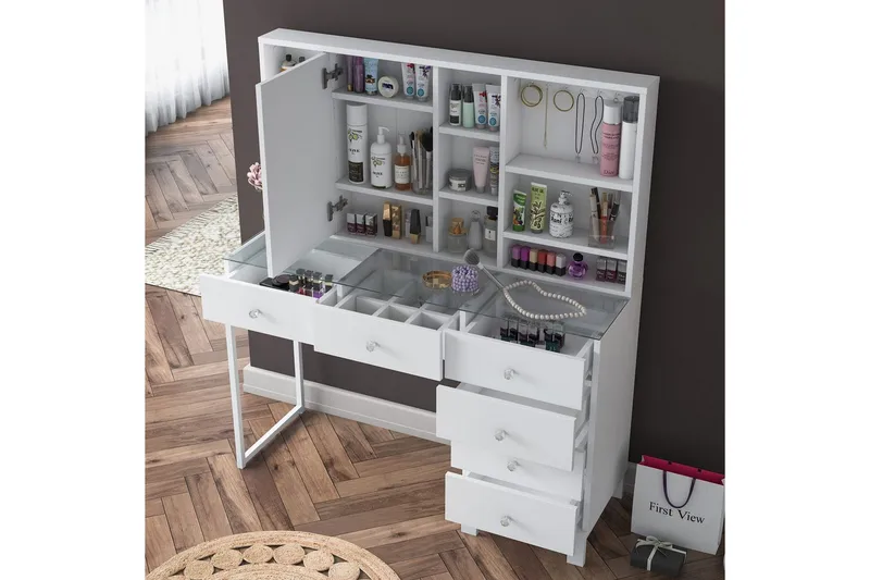 Talros Kampauspöytä 120 cm - Valkoinen - Huonekalut - Pöytä & ruokailuryhmä - Työpöytä - Tietokonepöytä