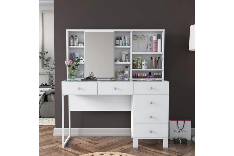 Talros Kampauspöytä 120 cm - Valkoinen - Huonekalut - Pöytä & ruokailuryhmä - Työpöytä - Tietokonepöytä