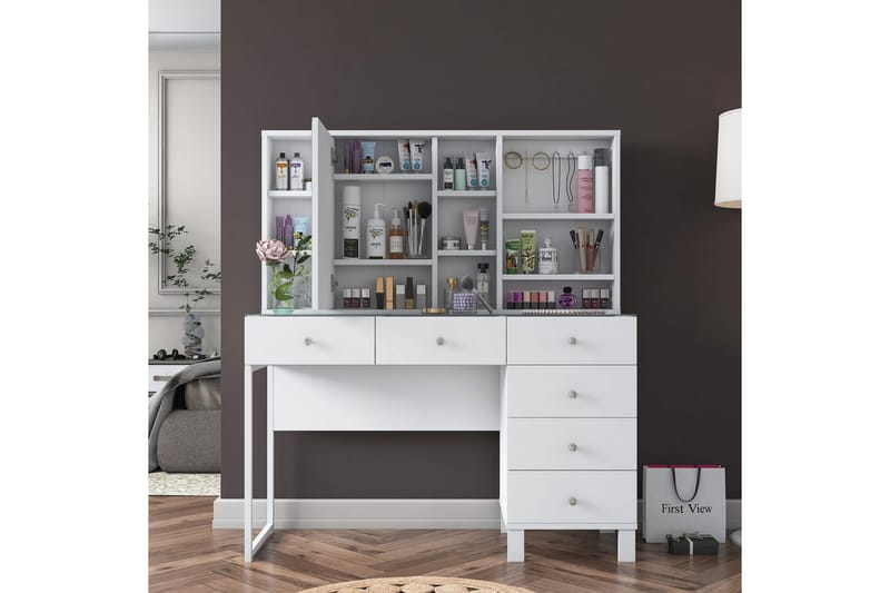 Talros Kampauspöytä 120 cm - Valkoinen - Huonekalut - Pöytä & ruokailuryhmä - Työpöytä
 - Tietokonepöytä