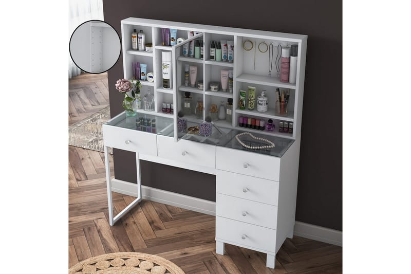 Talros Kampauspöytä 120 cm - Valkoinen - Huonekalut - Pöytä & ruokailuryhmä - Työpöytä
 - Tietokonepöytä