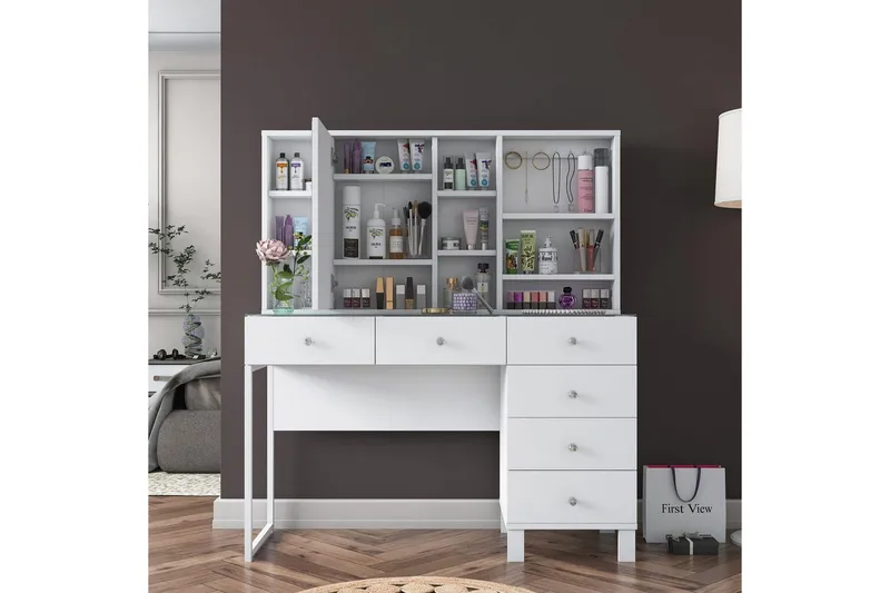 Talros Kampauspöytä 120 cm - Valkoinen - Huonekalut - Pöytä & ruokailuryhmä - Työpöytä
 - Tietokonepöytä