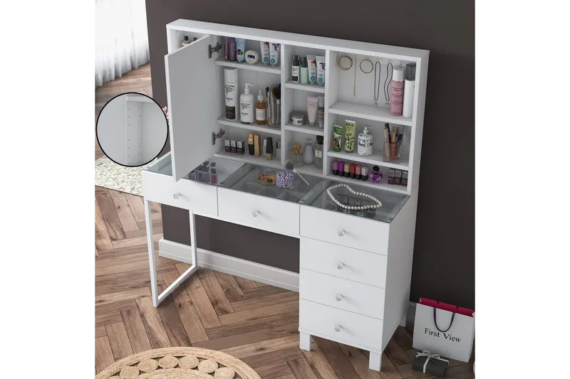 Talros Kampauspöytä 120 cm - Valkoinen - Huonekalut - Pöytä & ruokailuryhmä - Työpöytä - Tietokonepöytä