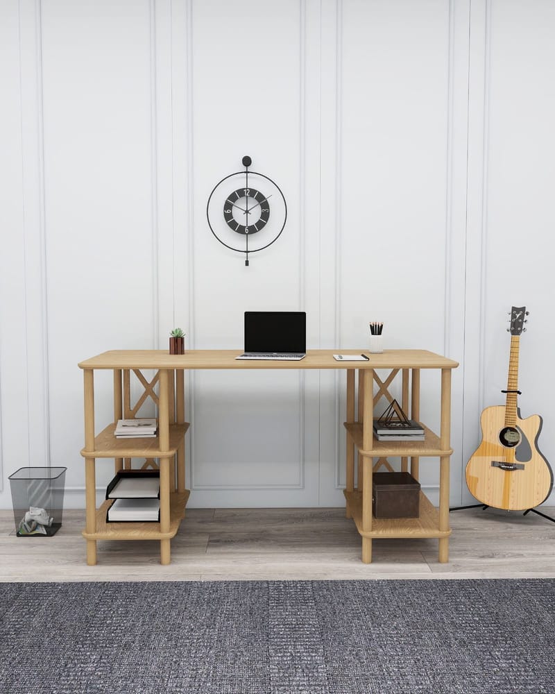 Ticoman Kirjoituspöytä 145 cm - Tammi - Huonekalut - Pöytä & ruokailuryhmä - Työpöytä - Tietokonepöytä