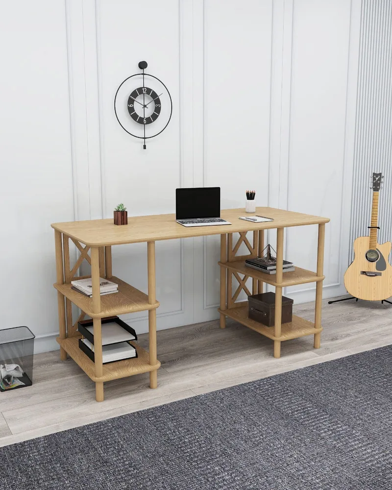 Ticoman Kirjoituspöytä 145 cm - Tammi - Huonekalut - Pöytä & ruokailuryhmä - Työpöytä - Tietokonepöytä