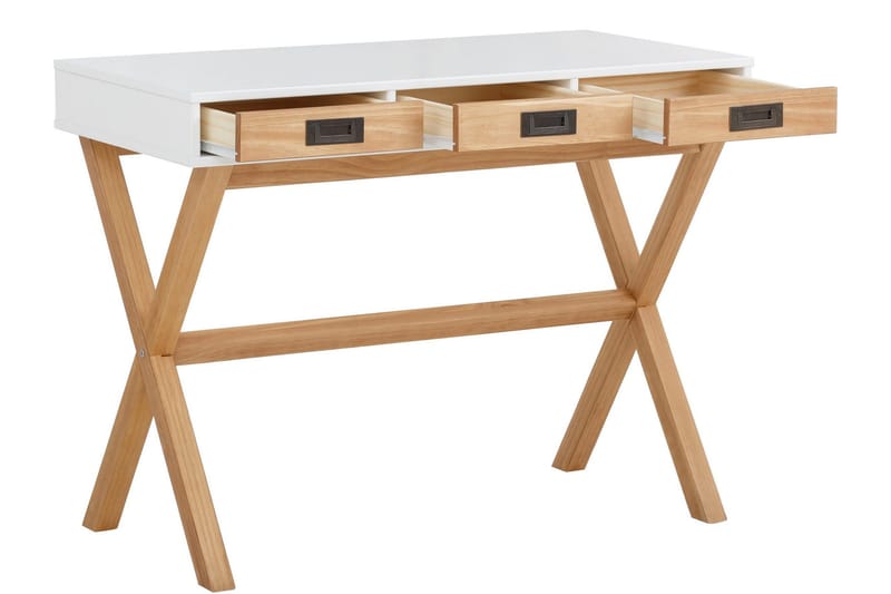 Kirjoituspöytä Boughton 100 cm - Valkoinen - Huonekalut - Pöytä & ruokailuryhmä - Työpöytä - Tietokonepöytä