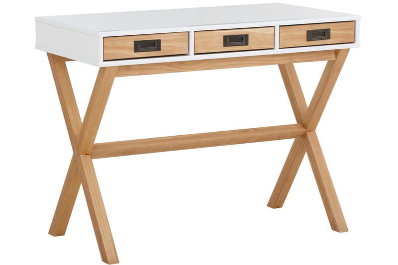 Kirjoituspöytä Boughton 100 cm - Valkoinen - Huonekalut - Pöytä & ruokailuryhmä - Työpöytä - Tietokonepöytä