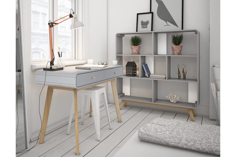 Kirjoituspöytä Caitlyn 120 cm - Harmaa - Huonekalut - Pöytä & ruokailuryhmä - Työpöytä - Tietokonepöytä