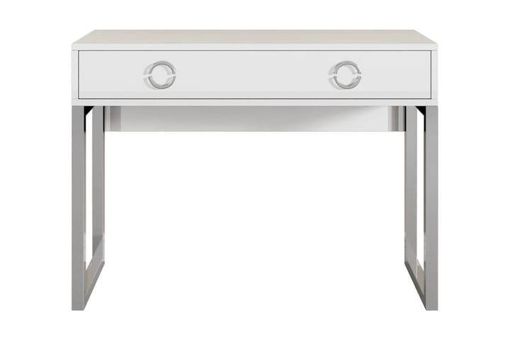 Kirjoituspöytä Iguanzo 110 cm - Valkoinen/Kromi - Tietokonepöytä
 - Kirjoituspöytä