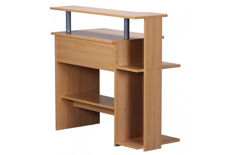 Kirjoituspöytä Kolstrup 94 cm Säilytyksellä Hyllyt - Luonnonväri - Huonekalut - Pöytä & ruokailuryhmä - Työpöytä - Tietokonepöytä