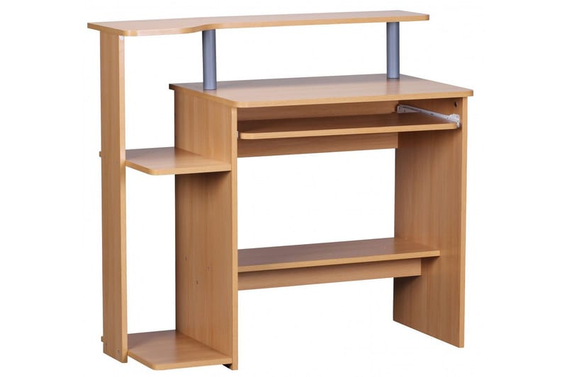 Kirjoituspöytä Kolstrup 94 cm Säilytyksellä Hyllyt - Luonnonväri - Huonekalut - Pöytä & ruokailuryhmä - Työpöytä - Tietokonepöytä
