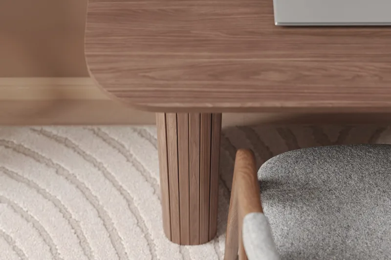 Kirjoituspöytä Kopparbo 100 cm - Tummanruskea pähkinäpuu - Huonekalut - Pöytä & ruokailuryhmä - Työpöytä
 - Tietokonepöytä