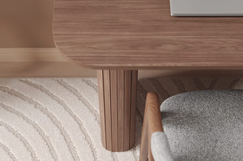 Kirjoituspöytä Kopparbo 100 cm - Tummanruskea pähkinäpuu - Huonekalut - Pöytä & ruokailuryhmä - Työpöytä - Tietokonepöytä