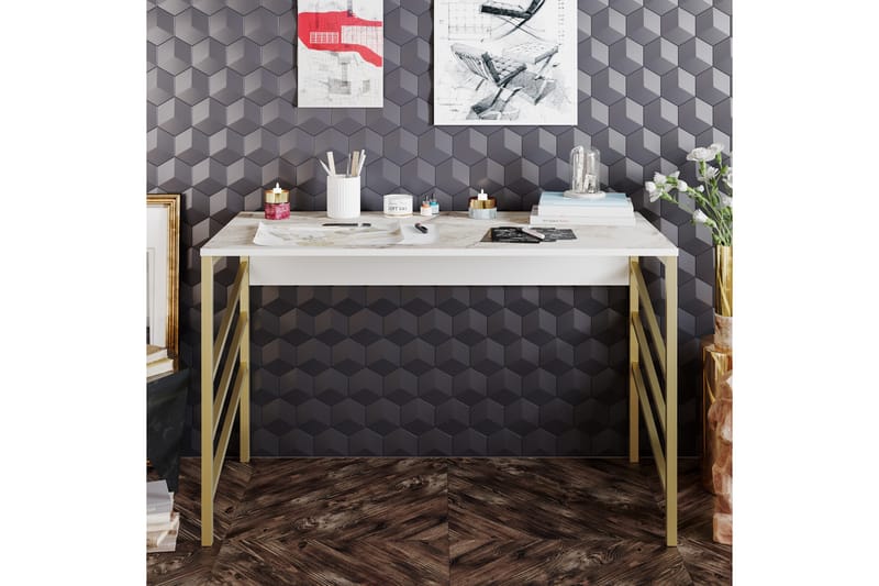 Kirjoituspöytä Mesjö 120 cm - Kulta - Huonekalut - Pöytä & ruokailuryhmä - Työpöytä - Tietokonepöytä