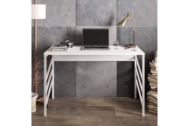 Kirjoituspöytä Mesjö 120 cm - Valkoinen - Huonekalut - Pöytä & ruokailuryhmä - Työpöytä - Tietokonepöytä