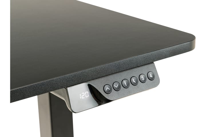 Säädettävä kirjoituspöytä Salomi 120x120 cm - Musta - Tietokonepöytä
 - Kirjoituspöytä