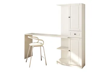 Torrel Kirjoituspöytä 40x155 cm - Valkoinen - Huonekalut - Pöytä & ruokailuryhmä - Työpöytä - Tietokonepöytä