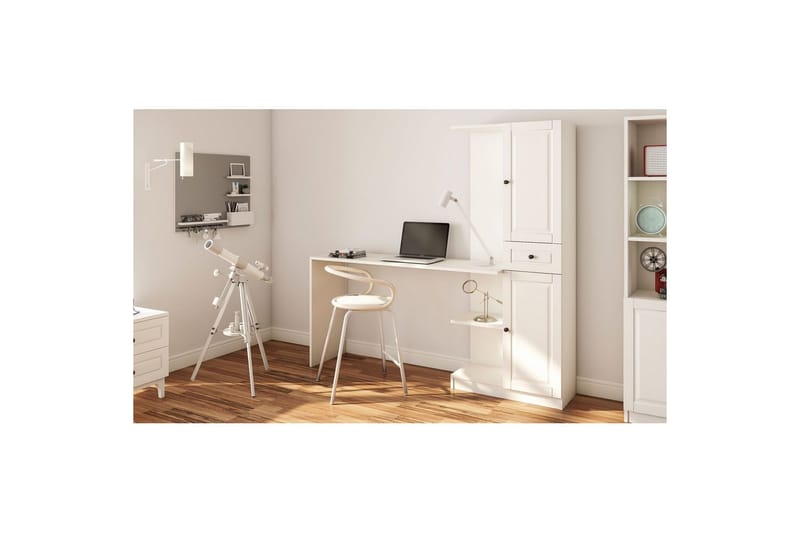 Torrel Kirjoituspöytä 40x155 cm - Valkoinen - Huonekalut - Pöytä & ruokailuryhmä - Työpöytä
 - Tietokonepöytä