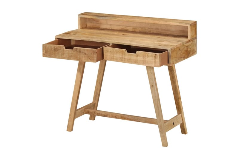 Työpöytä 100x45x90 cm karkea täysi mangopuu - Ruskea - Huonekalut - Pöytä & ruokailuryhmä - Työpöytä
 - Kirjoituspöytä