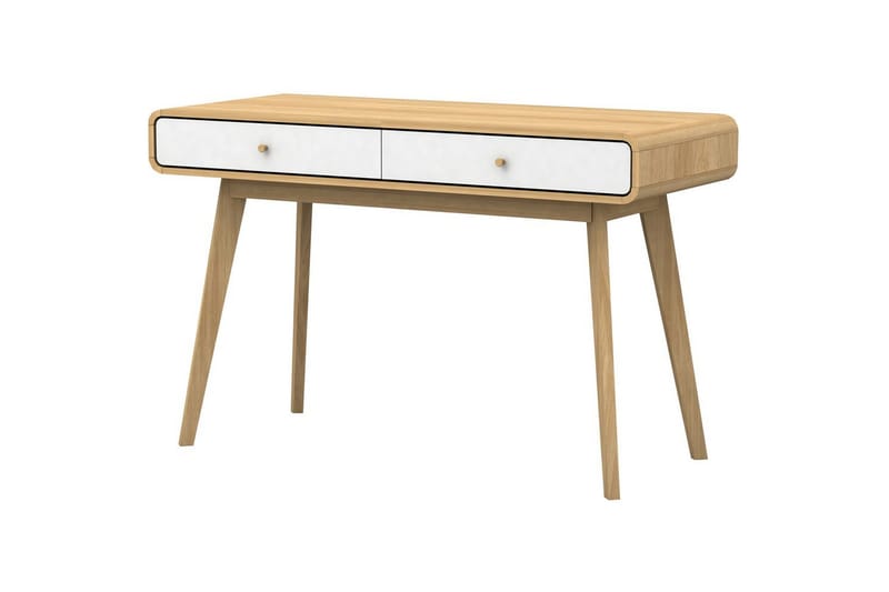 Työpöytä Cassie Tammea/Valkoinen - Tammea/Valkoinen - Huonekalut - Pöytä & ruokailuryhmä - Työpöytä - Tietokonepöytä