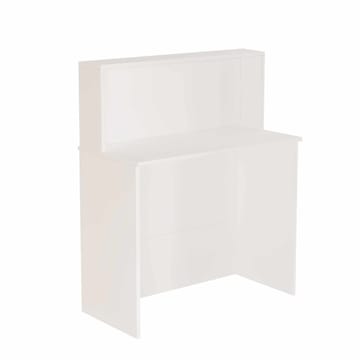 Vastaanottotiski Skye Decor Bren (90 x 110 x 44,5 cm) valkoinen - Valkoinen - Huonekalut - Pöytä & ruokailuryhmä - Työpöytä - Tietokonepöytä