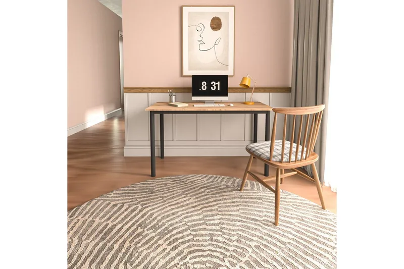 Viva Kirjoituspöytä 140 cm - Tammi/Musta - Huonekalut - Pöytä & ruokailuryhmä - Työpöytä
 - Tietokonepöytä