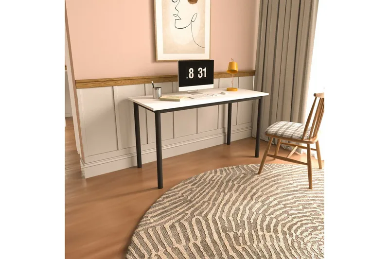 Viva Kirjoituspöytä 55x110 cm, Musta/Valkoinen