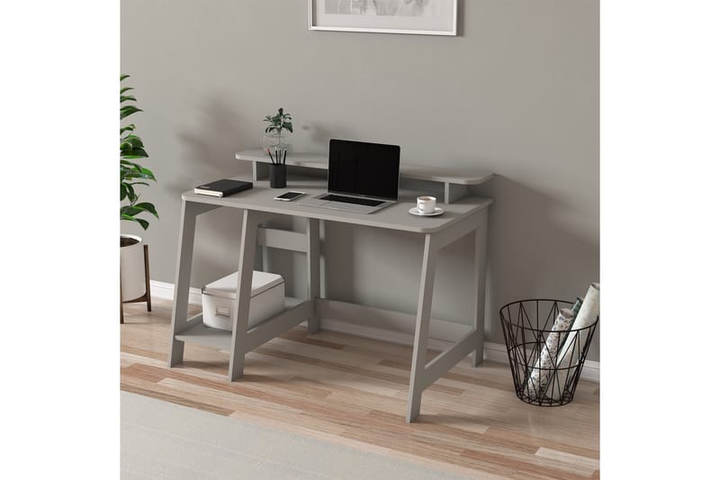 Voiture Kirjoituspöytä 60x120 cm - Harmaa - Huonekalut - Pöytä & ruokailuryhmä - Työpöytä - Tietokonepöytä